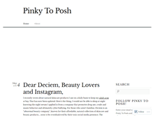 Tablet Screenshot of pinkytoposh.com